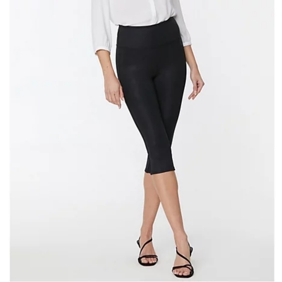 Nydj Black Capri Pants Leggings Size XS NWT - Picture 1 of 6